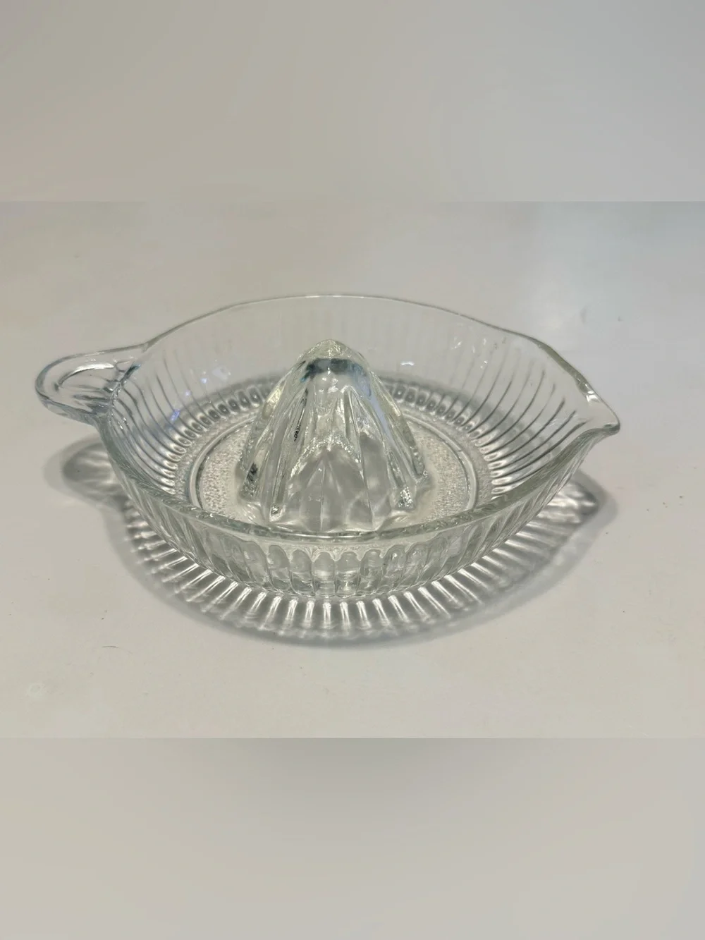 Vintage Clear Glass Juice reamer